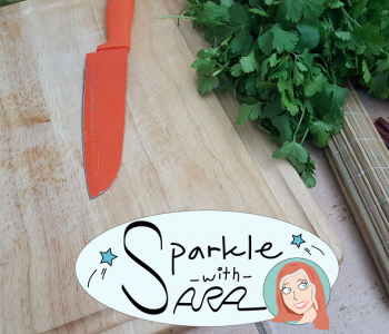 Sparkle with Sara Kitchen Counter Cutting Board Knife