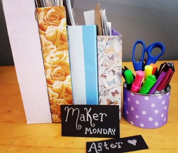 Office Organizers created during Maker Monday with SparklewithSara